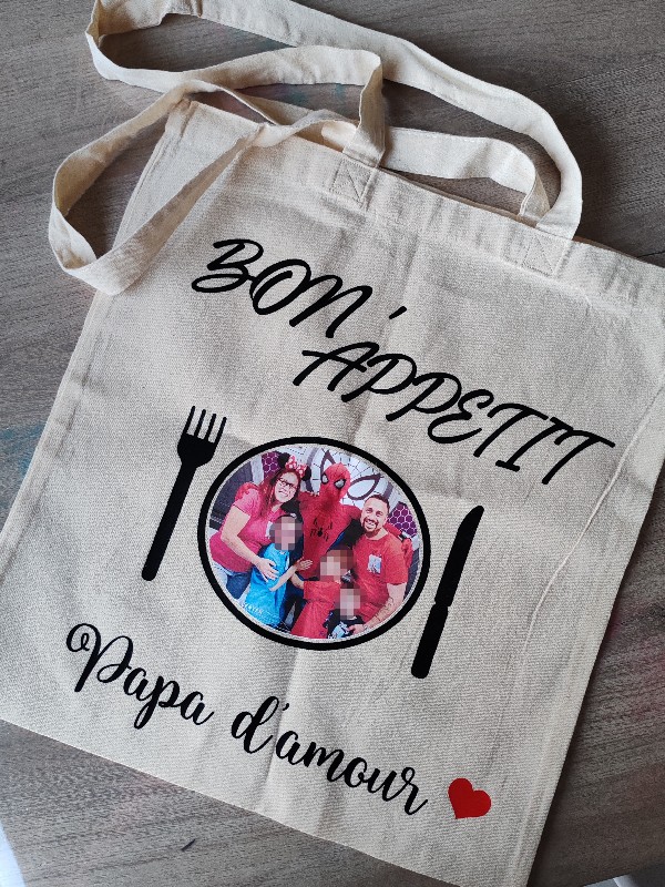 Tote Bag personnalisé "Bon'appetit" Tote Bag personnalisé "Bon'appetit"